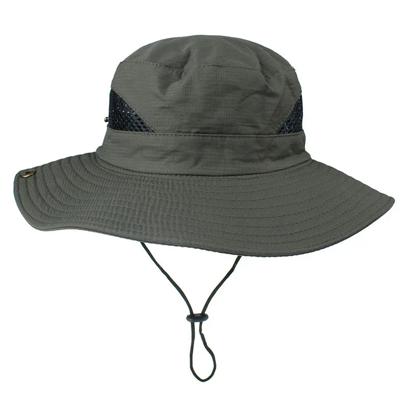 New Outdoor Men Hats Fishing Cap Solid Color