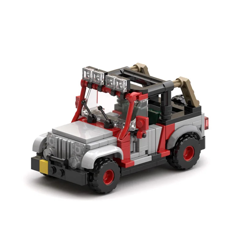 NEW Jurassic Era Dinosaur Urassic Staff Jeeped MOC