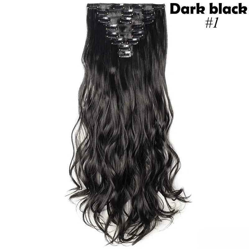 S-noilite Synthetic 24inch 140g 8PCS/set Clip In On