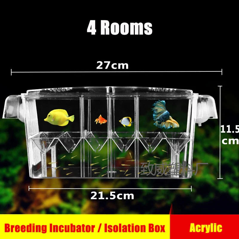 Aquarium Breeding Incubator Isolation Box Double Layer 4