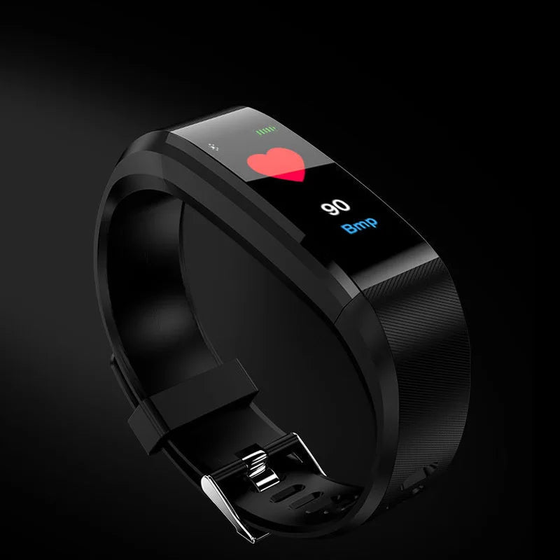 115 Plus Waterproof Smart Watch Wristband Fitness Tracker