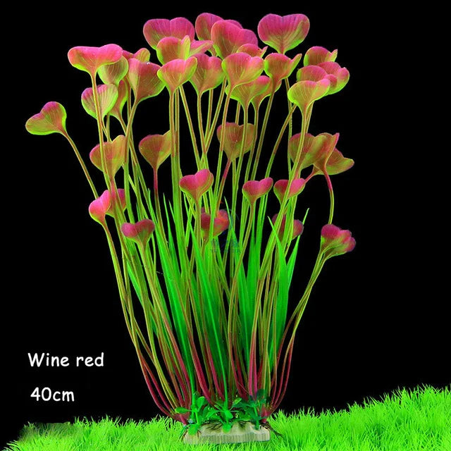 24-52cm Large Aquarium Plants Plastic Grass Fish Tank