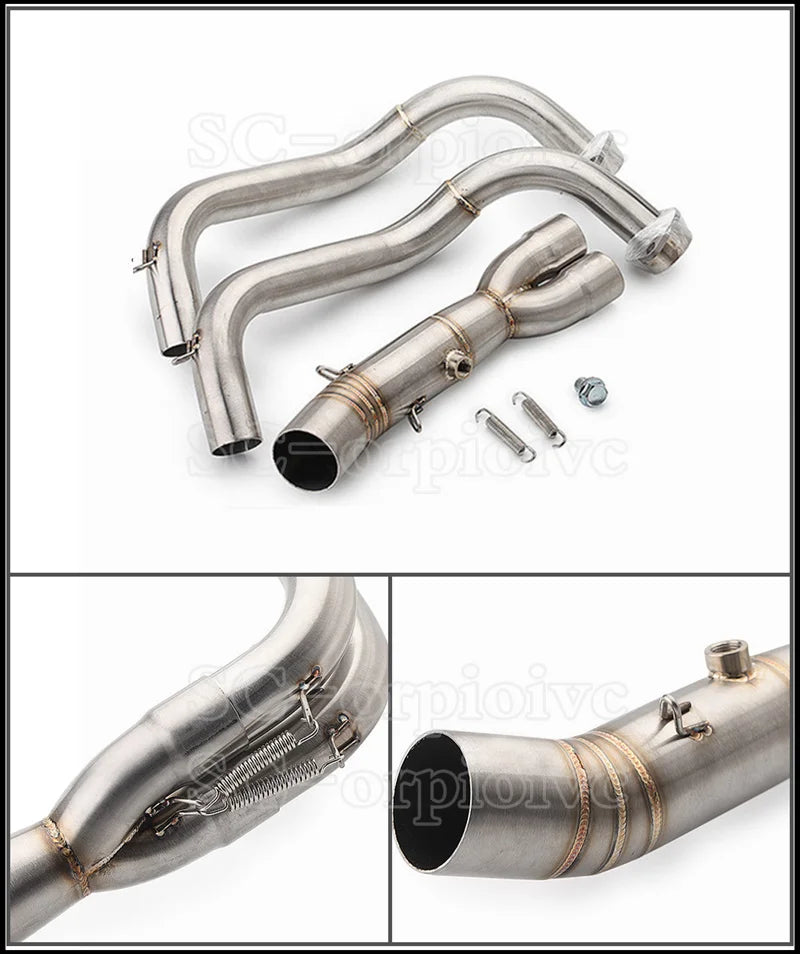 For Yamaha MT07 FZ07 Motorcross Exhaust Front Pipe
