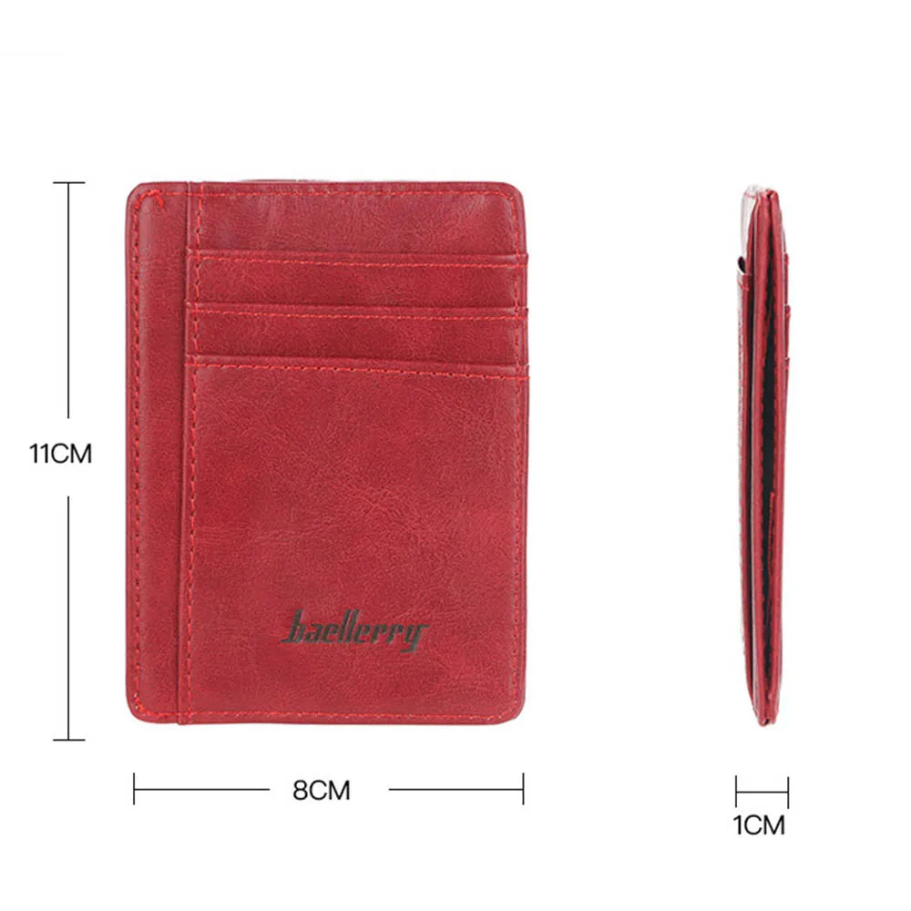 2022 Mini Men's Card Wallet – Customized PU Leather Holder