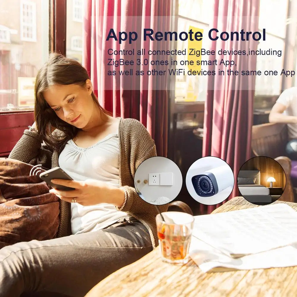 Tuya ZigBee Gateway Bridge, Wired/Wireless Smart Hub, Smart