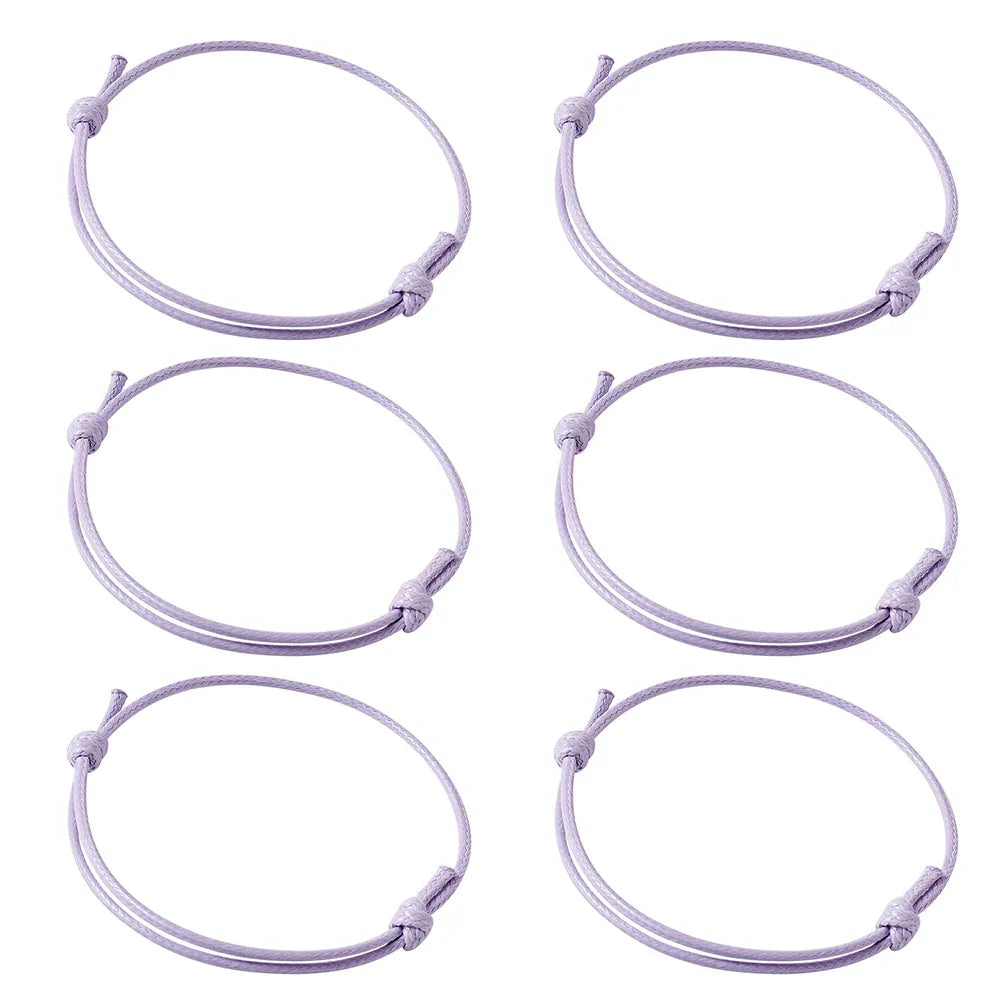 50pcs/lot Unisex Woven Korean Waxed Polyester Cord Bracelet