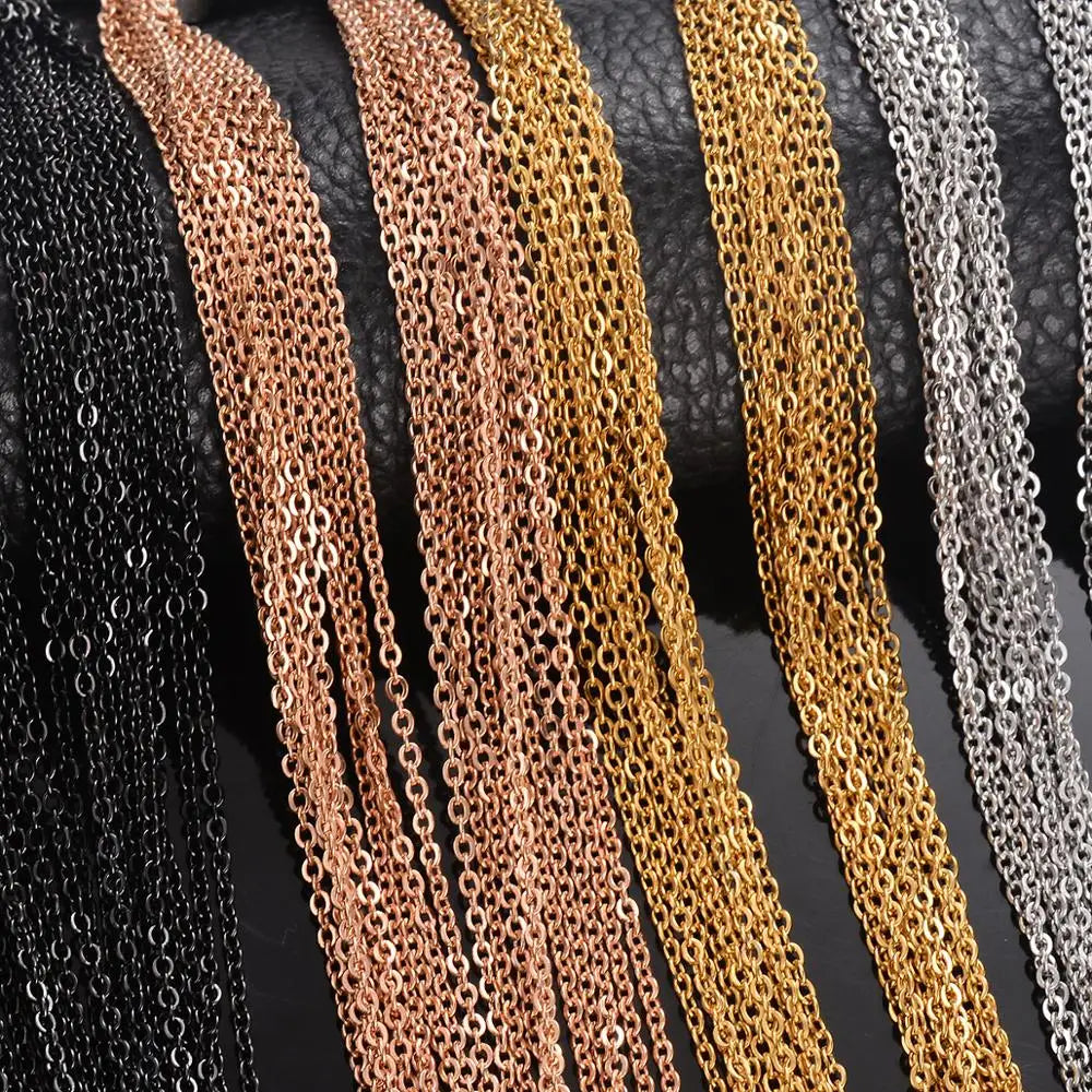 Wholesale 10pcslot Chains Necklace 1.522.53mm Width Men Women