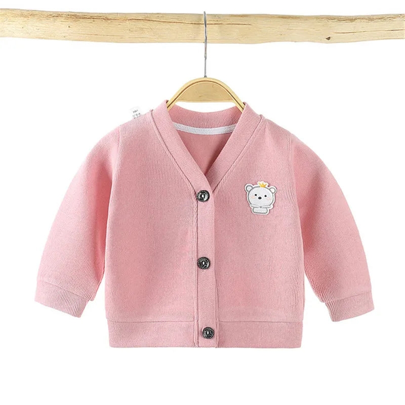 Winter/Autumn Baby Girls Boys Cardigan Sweater Tops Solid