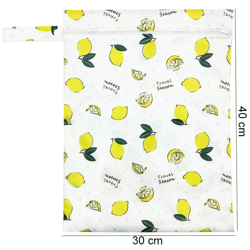30*40cm Zippered Nappy Wetbags Waterproof Wet Dry Bag