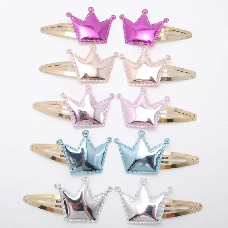 10pcs/lot Small Size Girls Hairclips Glitter Heart Birthday