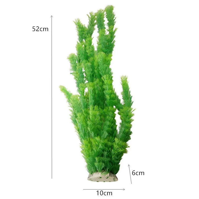 24-52cm Large Aquarium Plants Plastic Grass Fish Tank