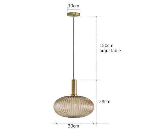 Retro restaurant colorfull glass pendant lights Creative living