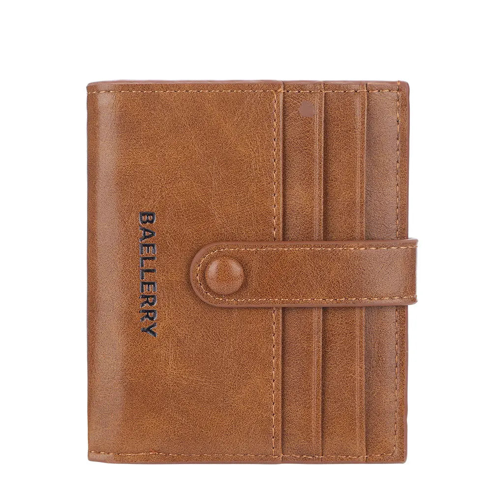 2022 Mini Men's Card Wallet – Customized PU Leather with 14 Card Holders