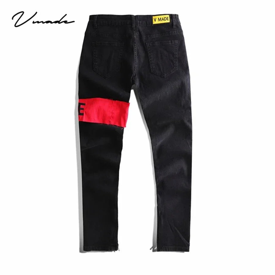 VMADE Authentics Male Washed stretch Jeans for men