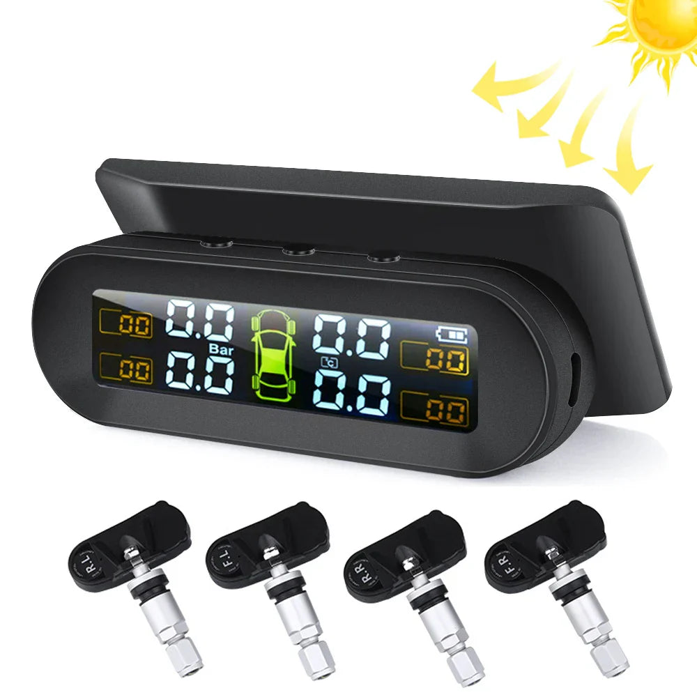 Car TPMS Tire Pressure Alarm Monitor System Temperature