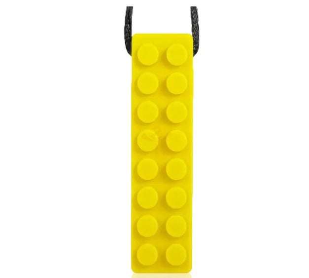 5PCS Brick Silicone Teether Baby Teething Toys Sensory
