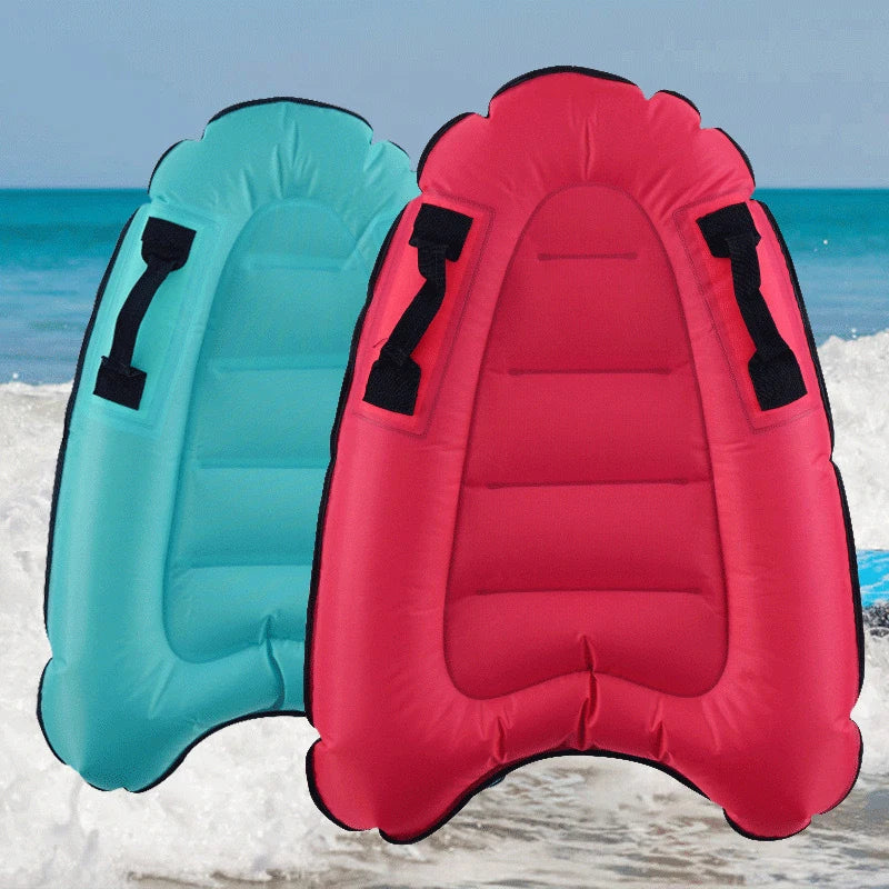 Inflatable Bodyboard Surfboard Ocean Printed Buoy Kickboard Adult