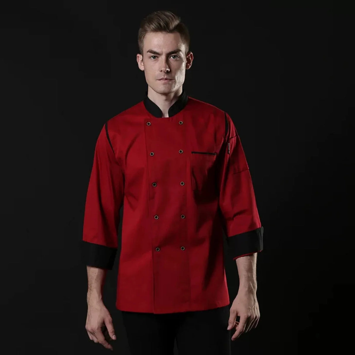 chef shirt Chef Jacket Long Adjustable Sleeve Men