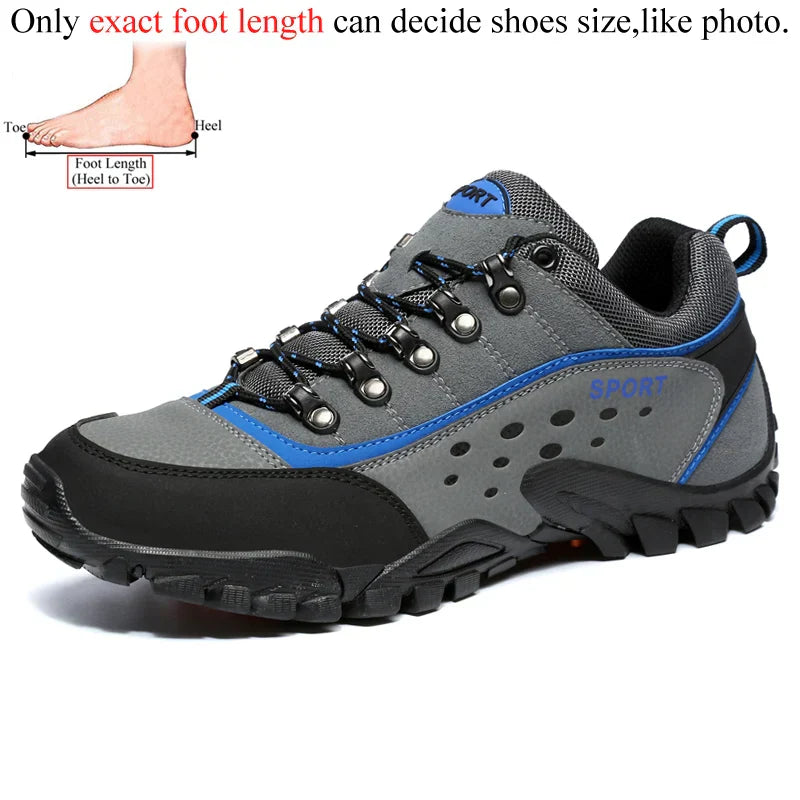 Autumn Spring Women Outdoor Leather Trekking Hiking Shoes