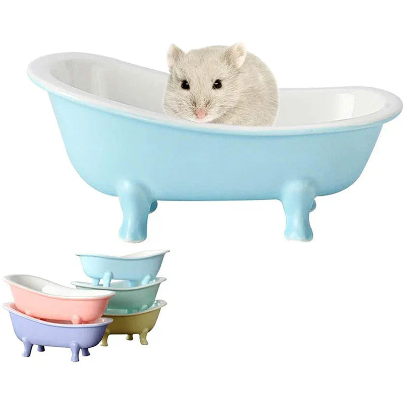 Small Animal Hamster Bed Ice Bathtub Accessories Cage