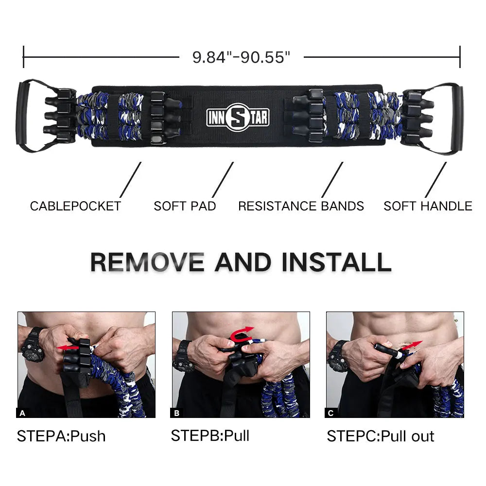 INNSTAR Bench Press Resistance Bands Chest Expander Push-ups