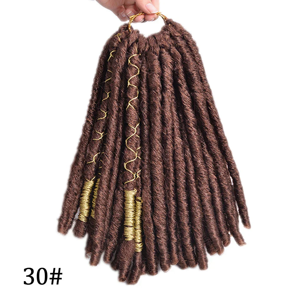 LUOYUDU Crochet Hair Dreadlocks Faux Locs Braiding Hair