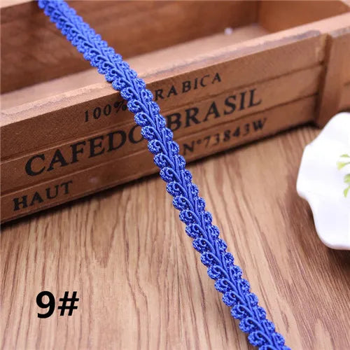 12mm Curve Cotton Lace Trim Centipede Braided Ribbon