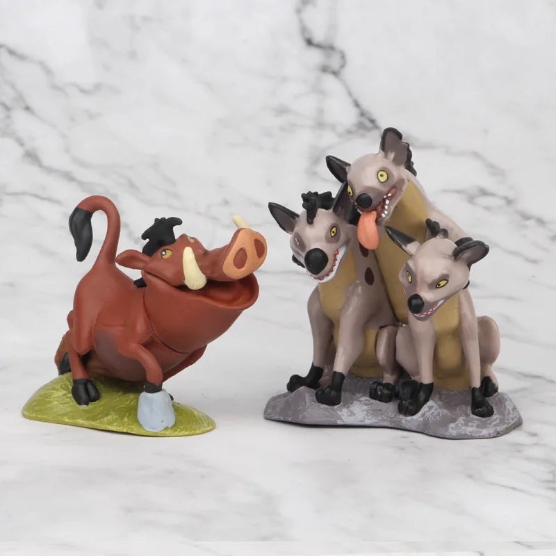 9pcs/set Anime the Lion King Animal PVC Action