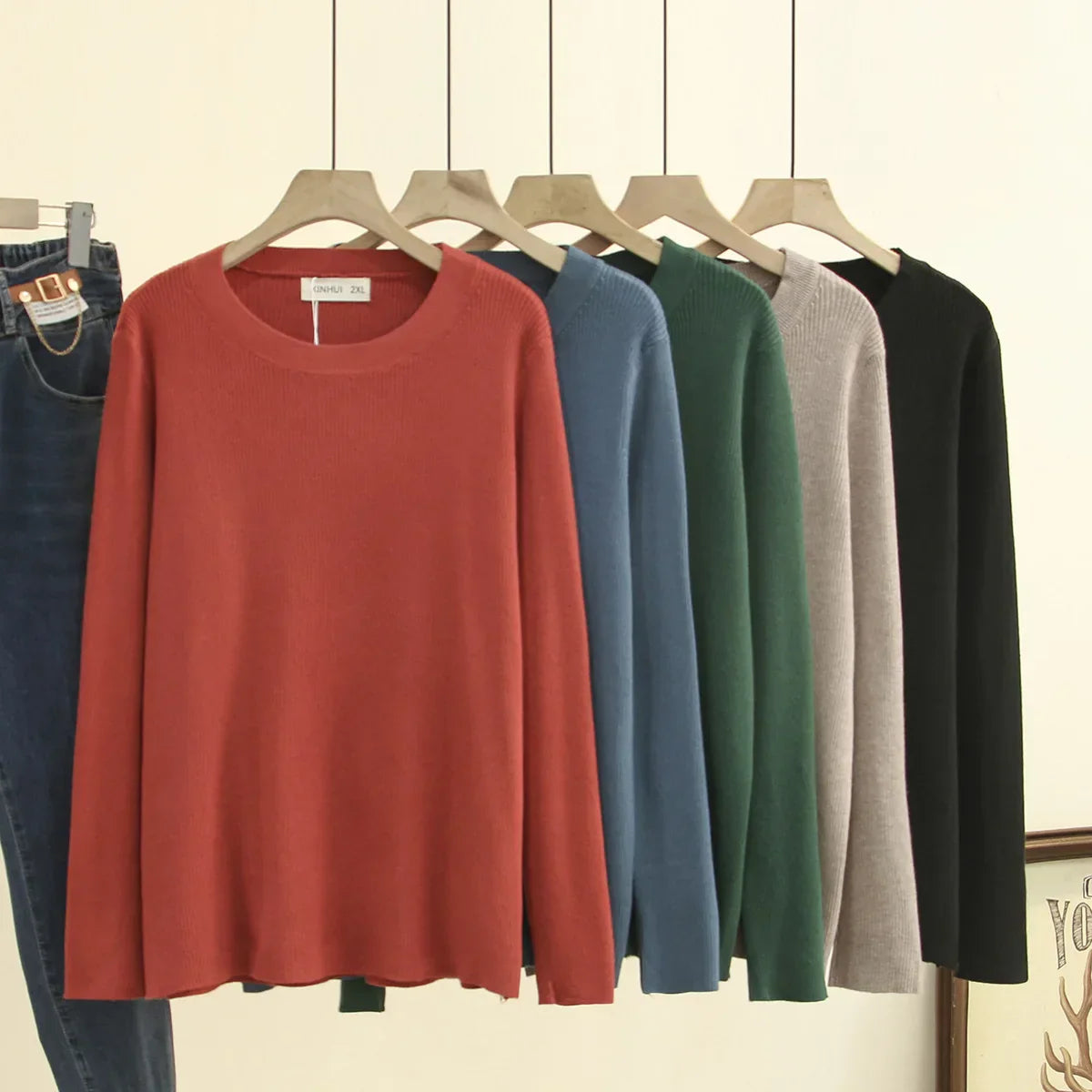 Womens Clothing Sweaters Plus Size Autumn Winter 2021