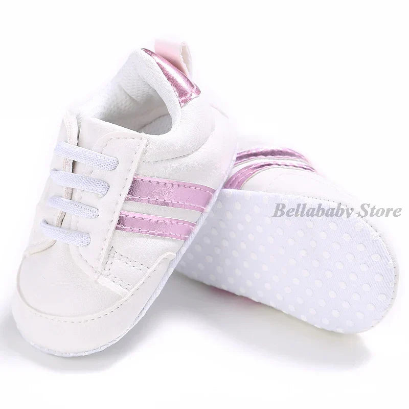 First Walkers Baby Girl Gold Shoes Autumn PU