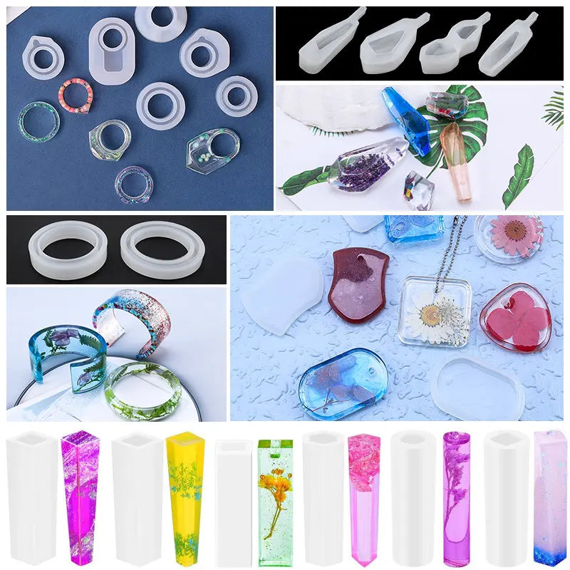 Silicone Mold For Epoxy Resin Set Jewelry Casting