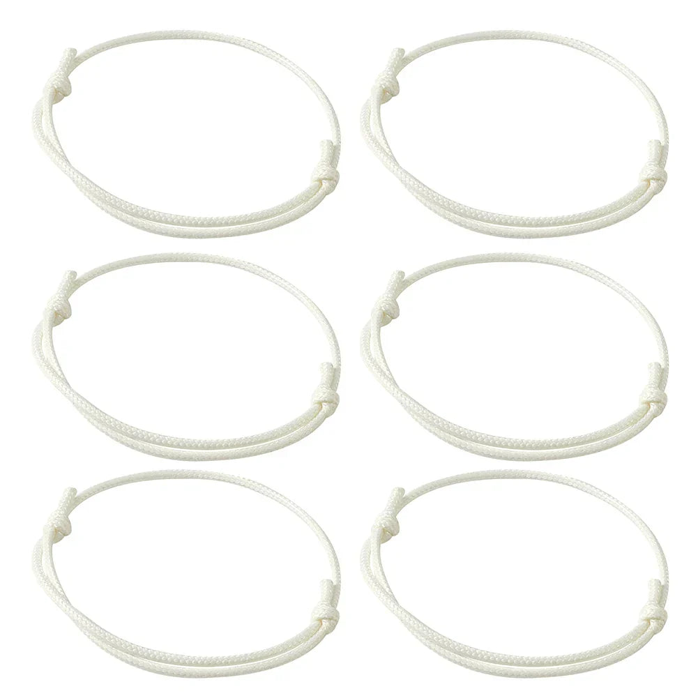 50pcs/lot Unisex Woven Korean Waxed Polyester Cord Bracelet