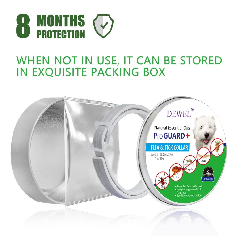 Pets Dog Cat Adjustable Anti-parasites Collars Mite Protection