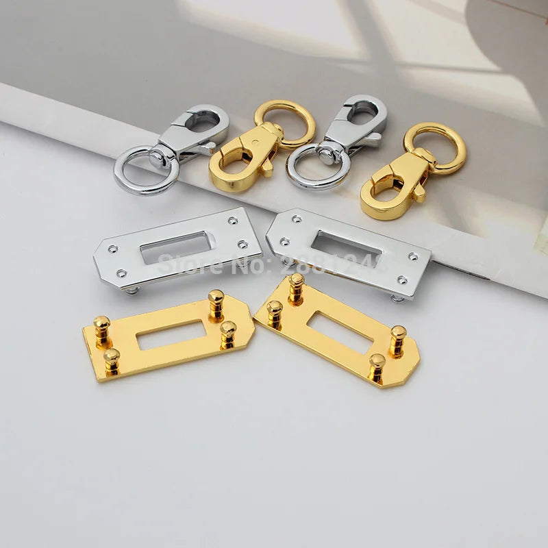 New Rectangle Eyelets Hanger Metal Lock for Bag