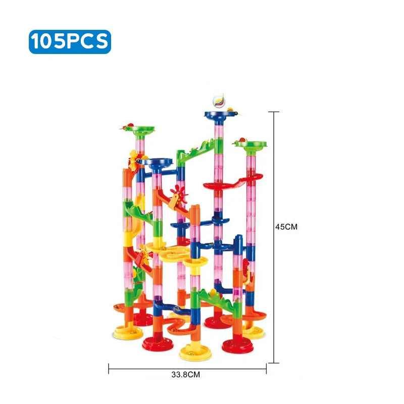 Marble Run Race Track Building Blocks Kids 3D