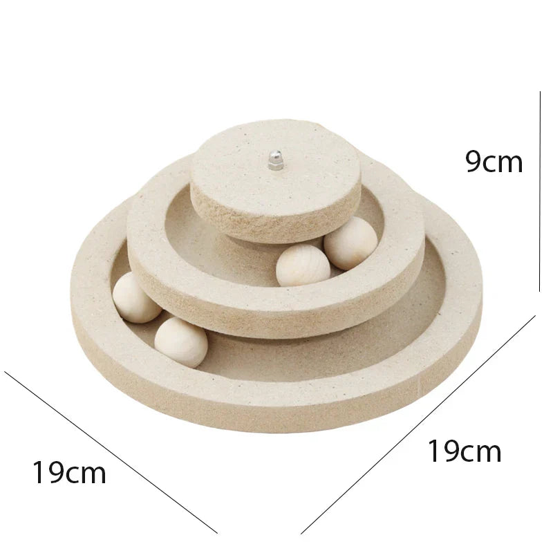 Sisal Cat Scratcher Board Mat Durable Ball Toys