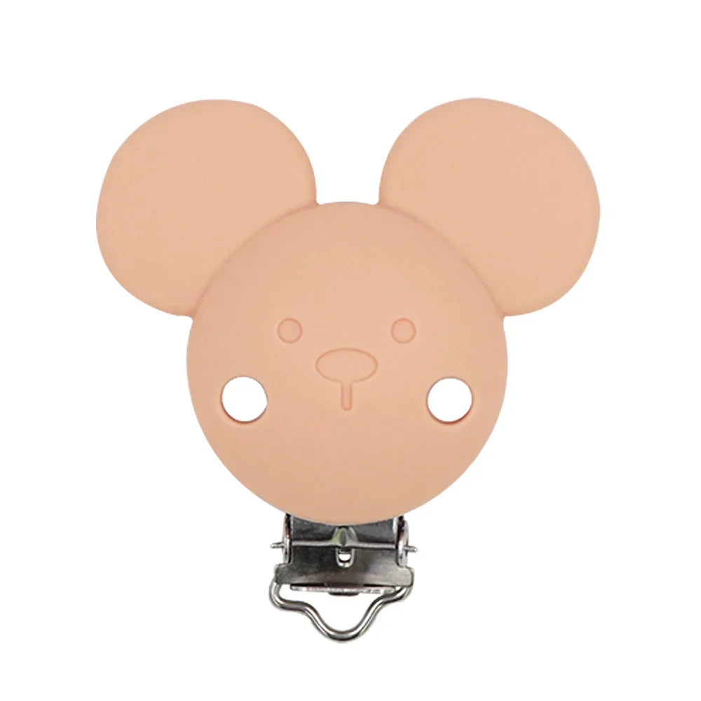 BOBO.BOX 10pc Silicone Beads Mikey Mouse Round Shape