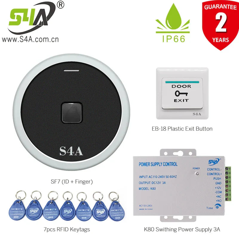 S4A Waterproof RFID 125khz Biometrics Fingerprint Access Controler