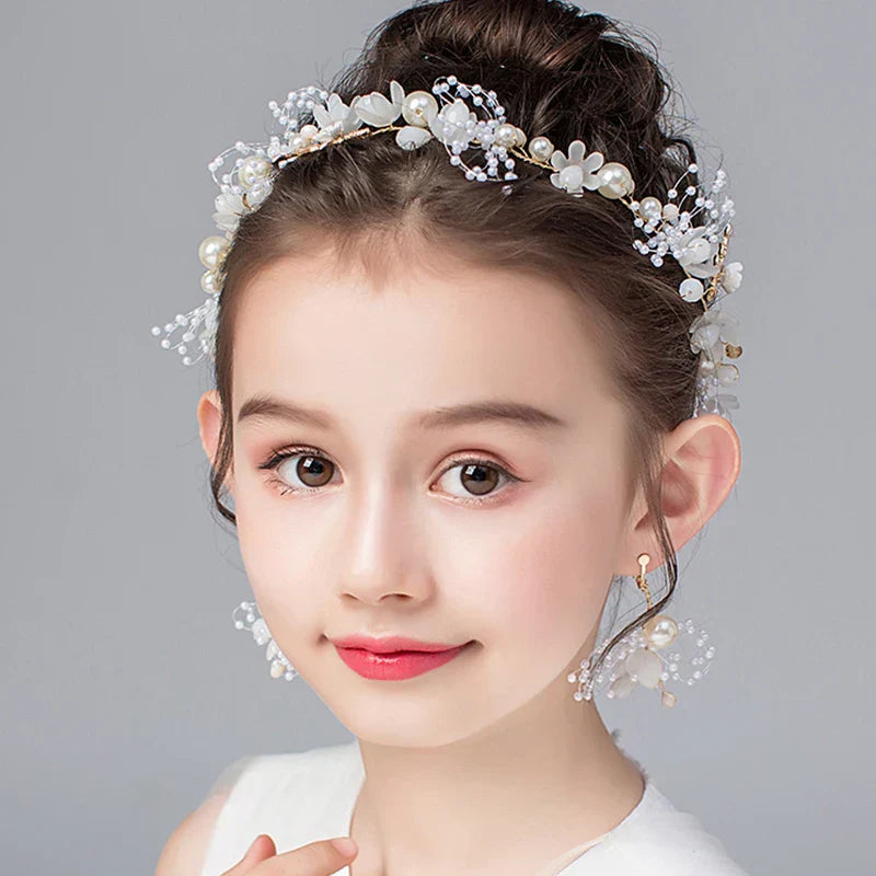 New Silver Color Gold Handmade Headbands Pearls Crystal