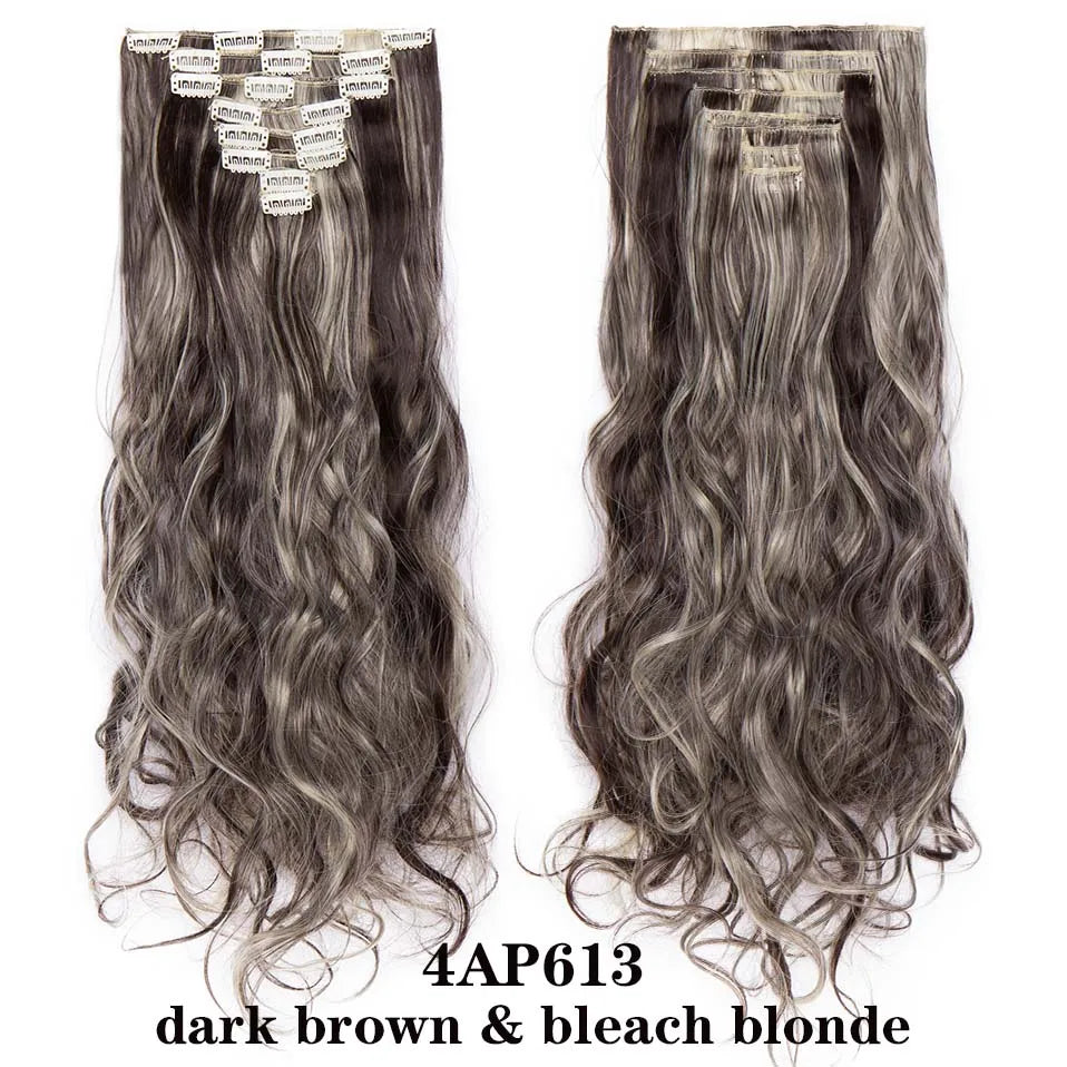 HAIRRO 24Inches 170g 36 Colors Long Straight Synthetic