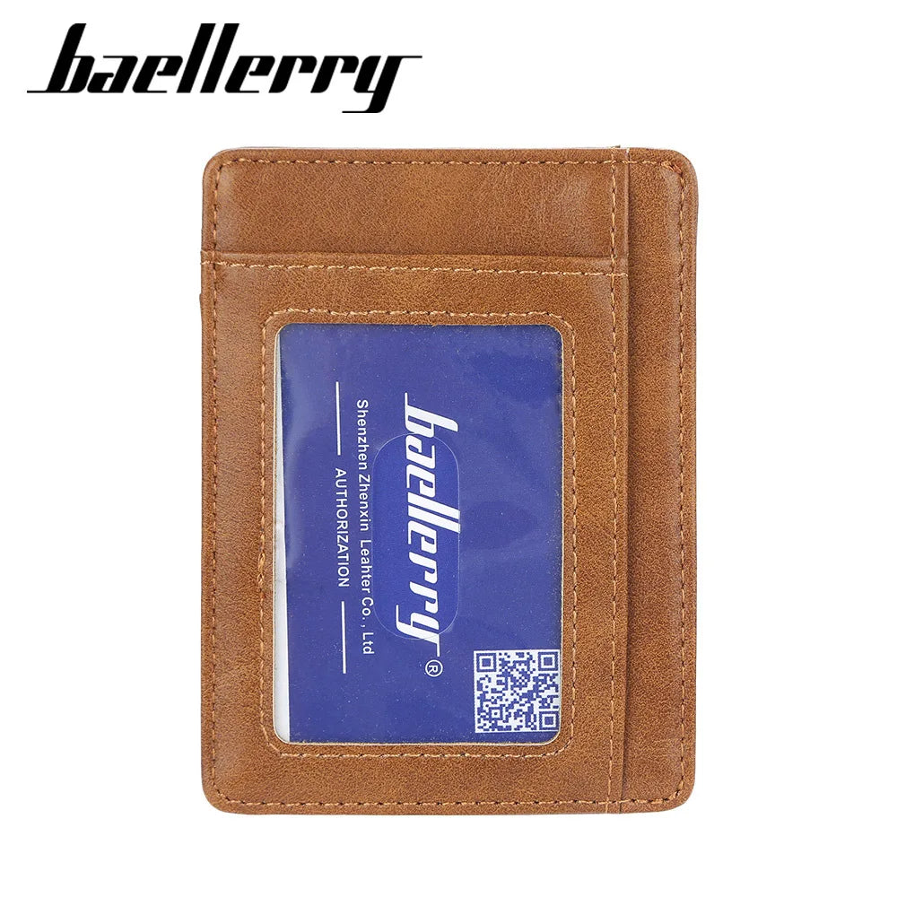 2022 Mini Men's Card Wallet – Customized PU Leather Holder