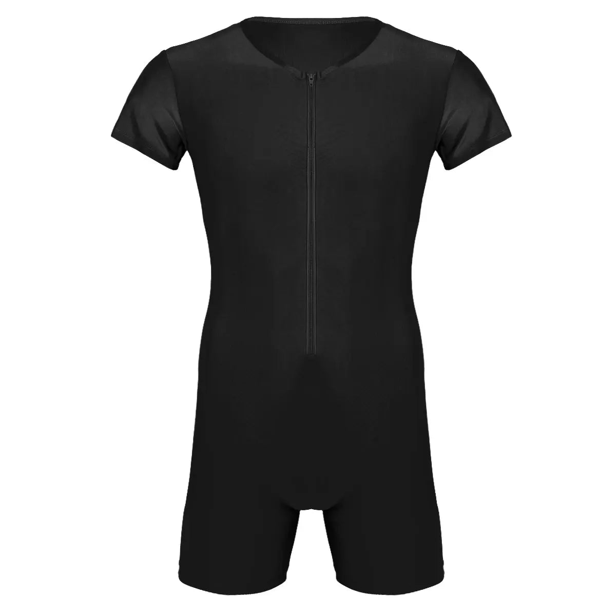 Mens Pajamas Undershirts One-piece Leotard Jumpsuit Male Short