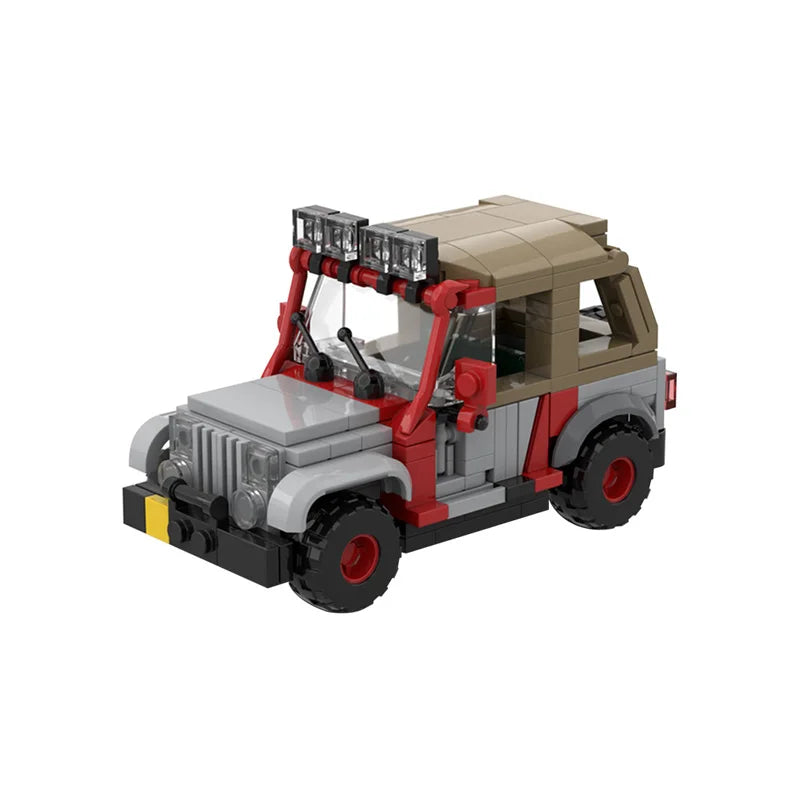 NEW Jurassic Era Dinosaur Urassic Staff Jeeped MOC