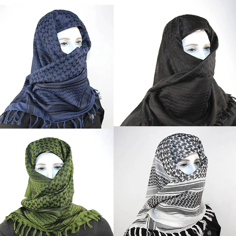 Military Arab Keffiyeh Shemagh Scarf Cotton Winter Shawl