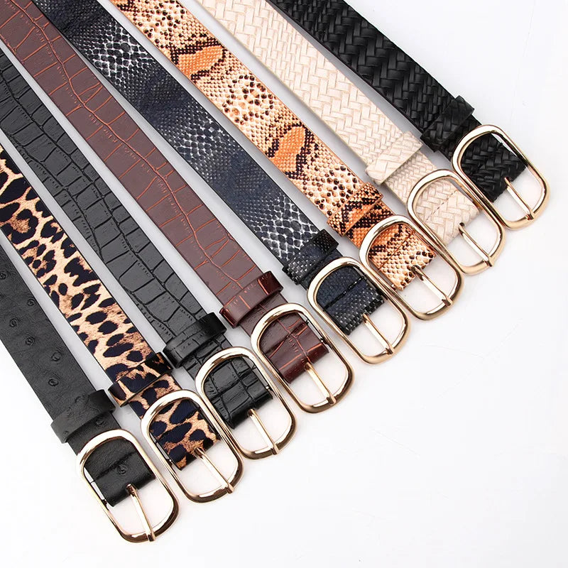 2021 Vintage Snake Leopard Print Belt for Women