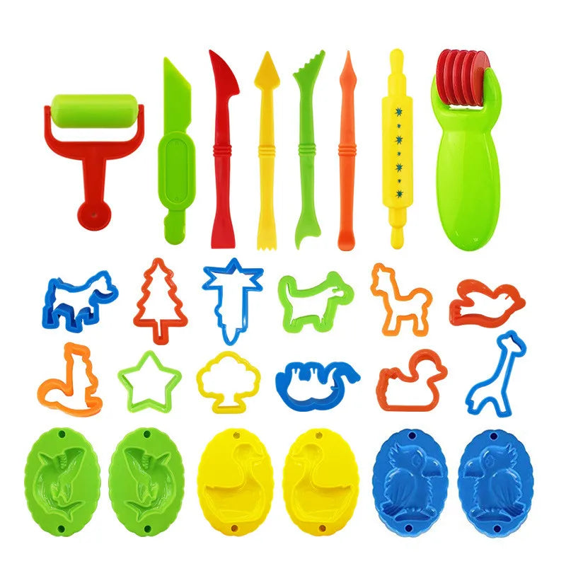 26Pcs Plastic Play Dough Model Tools Set Toy