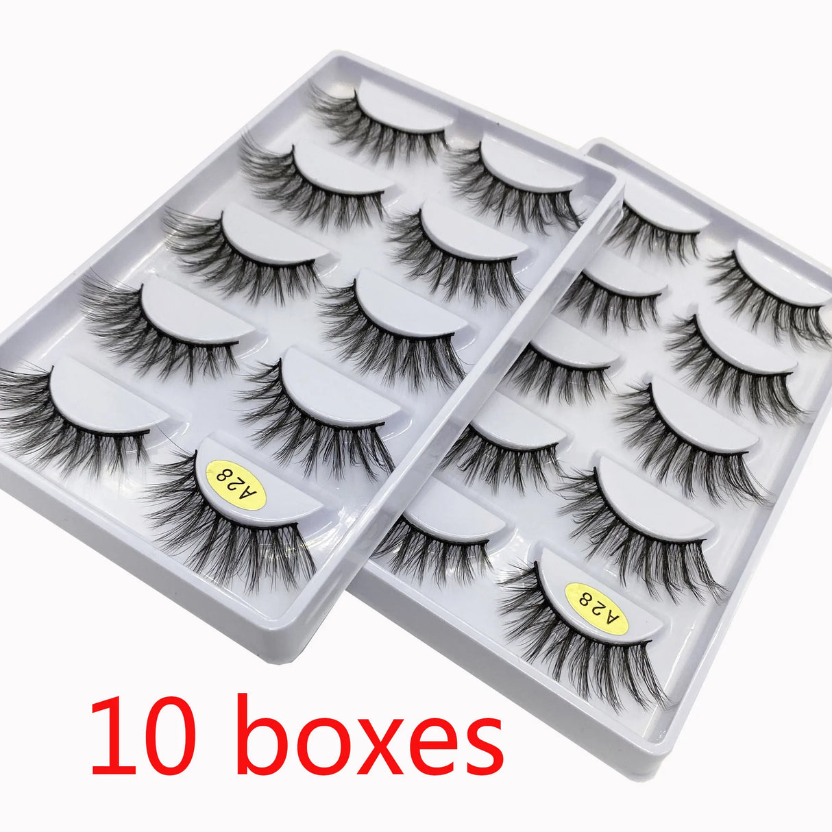 50/100 Pairs False Eyelashes Wholesale Fluffy Long Lashes