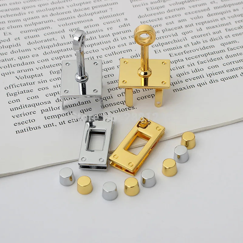 New Rectangle Eyelets Hanger Metal Lock for Bag
