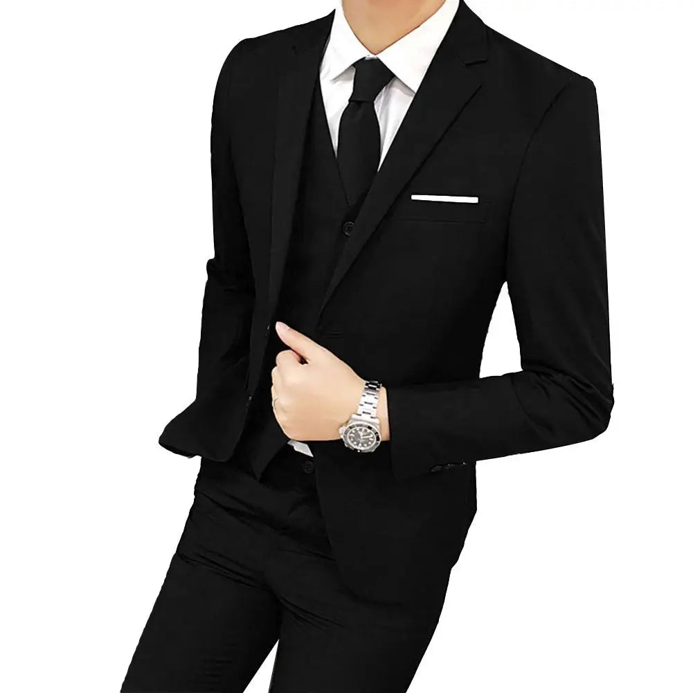 2021 Men's Sets Three-piece Wedding Business Men Formal