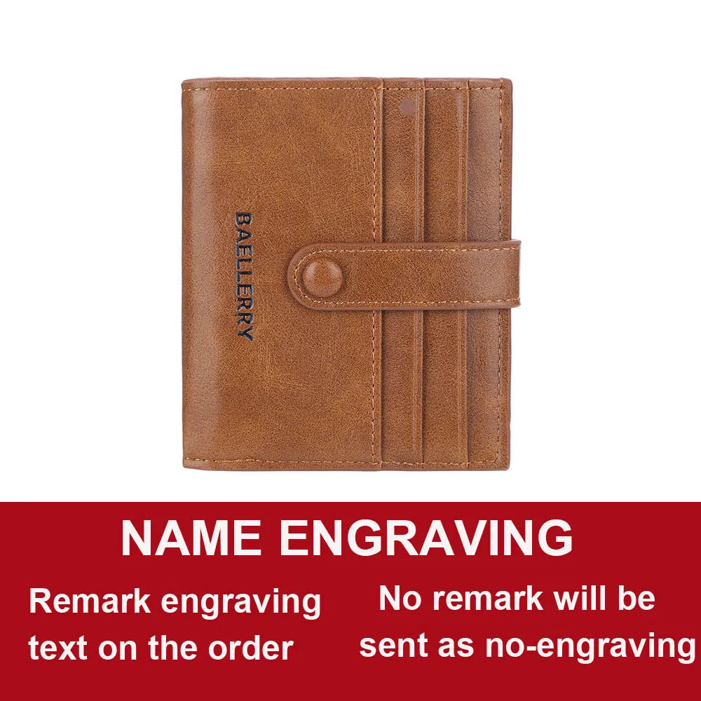 2022 Mini Men's Card Wallet – Customized PU Leather with 14 Card Holders